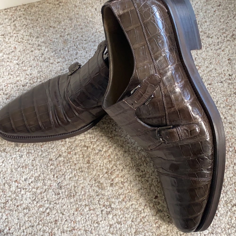 A Testoni Monk Strap Shoe